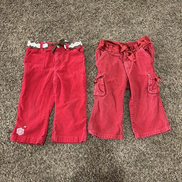 VTG Red Baby Jeans Size 12-18 Month - Two Pairs! - Picture 1 of 16